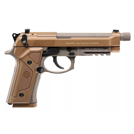 Pistola BERETTA M9A3 Dorada CO2 BB Cal. .177  330 Fps Retroceso AUTO